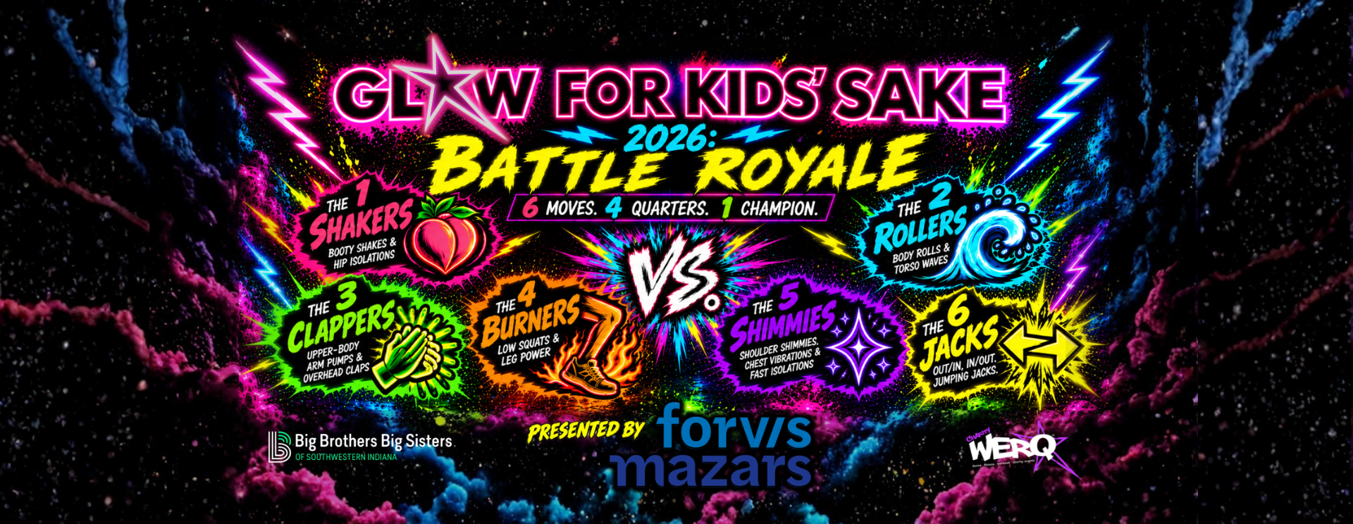 Glow for Kids' Sake charityWERQ 2026: Battle Royale