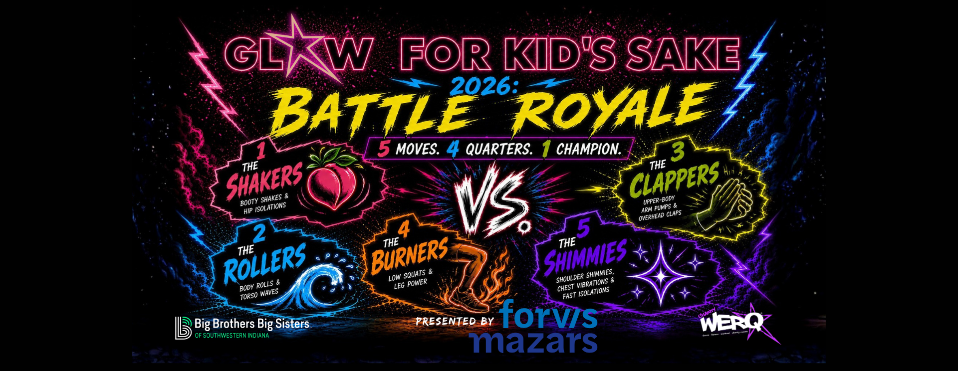 Glow for Kids' Sake charityWERQ 2026: Battle Royale